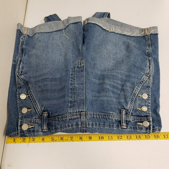 GAP Blue Denim Short Overalls - Picture 6 of 11